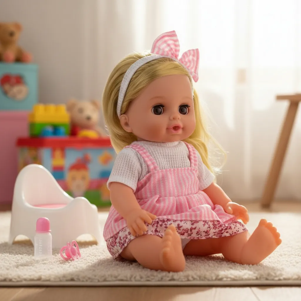Boneca bebê com lacinho